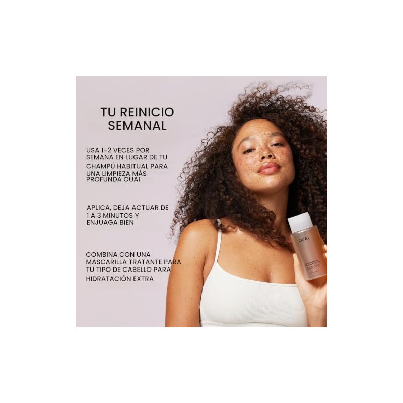 OUAI Pack De Champú Detox Y Acondicionador Para Cabello Medio