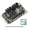 NFHK Mini PCI-E PCI Express to SATA 3.0 Four Ports