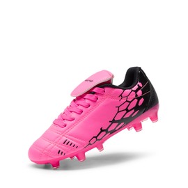 DREAM PAIRS - Zapatos de fútbol para niños y niñas, Fucsia / Negro, 16 MX Niñito