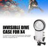Invisible Dive Case for Insta360 X4, 164ft Case with Bracket,