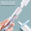 2Pcs Travel Toothbrushes Kit Fold Size Toothbrushes Toothpaste Container, Including