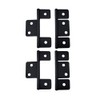QCAA Flag Three Leaf 3-1/2" Bifold Shutter Hinge for Non-Mortise