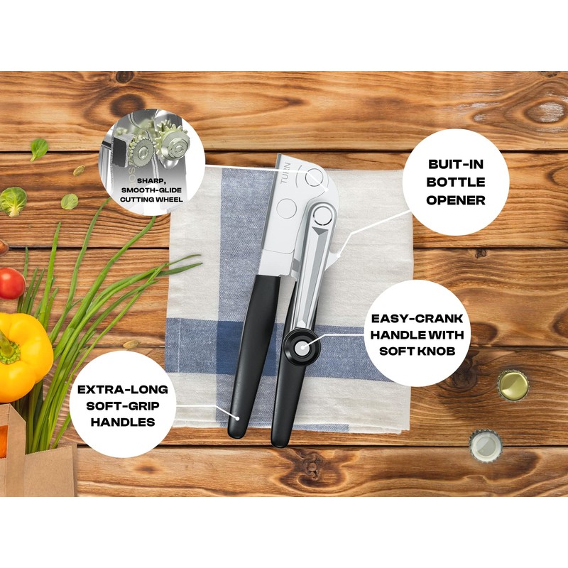 Heavy Duty Can Opener with Magnet – Commercial Can Opener