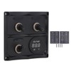 Rocker Switch Panel 3 Gang LED Waterproof DC12V‑24V with Display