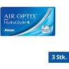 Air Optix plus HydraGlyde monthly contact lenses, soft, 3 pieces,