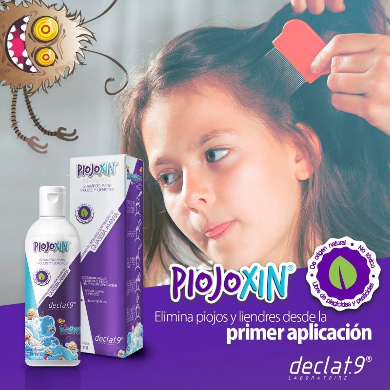 declat.9 Kit 3 Shampoos Piojoxinpara Piojos Y Liendres