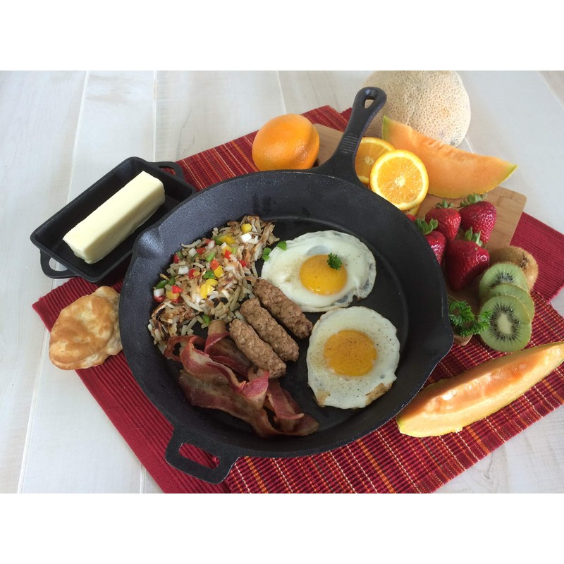 Old Mountain 10104 campfire-cookware, 12 in x 2 in, Black