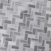 MSI Bergamo Herringbone Polished Marble Tile for Kitchen Backsplash, Wall
