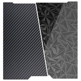 Upgraded 355x346mm Smooth Build Plate Carbon Fiber for Bambu Lab H2D,PEO PET Sheet Double Sided Printed Bed Spring Steel Flexible Platform for Bambu H2D 3D Printer Accessories Bed Plate.