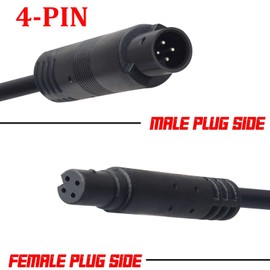 OBEST 5M Verlängerungskabel für Auto Dashcam, Dash Cam Rückfahrkamera Rück Auto Recorder Kabel Verlängerungskabel 4 Pins für 12 V 24 V Auto Dashcam