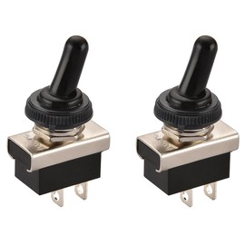 heschen (Hudson) Car Toggle Switch ON/OFF SPST 2 Pin 2 Position VDC A Waterproof Cap with