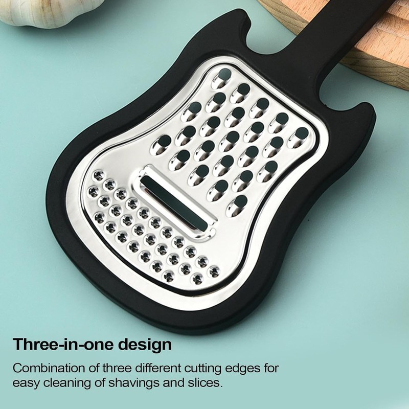 2Pcs Black Cheese Grater, Stainless Steel Cheese Shredder, Handheld Graters