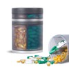 4 Compartments Medication Organizer Monthly Pill Box Pill Bottle -
