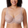 Delimira Women's Beauty Lace Non Padded Minimiser Full Figure Underwire