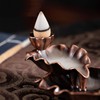 Incense Holder Backflow Ceramic Waterfall Burner with 30 Incense Cones