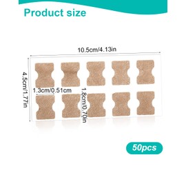 Zeayebsr Toenail Patch, Ingrown Toenails Correction Patch, Toenail Correction Patch, Toenail Correction Patch, Corrector Pedicure Tools, Correction Sticker Toe Nail Pack of 50