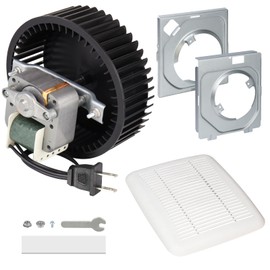 BKR60 for Broan-NuTone BKR60 Bath Fan Replacement Motor and Grille,BKR60 Upgrade Kit for NuTone 696N-R02 695 695-R02 696N 690NT-A 693 Motor Assembly 688 for Broan 671 670 689 688-G 688-H 688-J 688-K