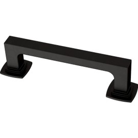 Franklin Brass (1-Pack) – Matte Black Cabinet Handles, 3-3/4 Inch Hole Center, Pulls for Drawers, Kitchen Cabinet Door, Dressers | Parow
