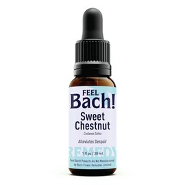 Feel Bach! Natural Homeopathic Remedy - Sweet Chestnut Dropper Flower Essence for Alleviates Despair - Bringing Hope and Inner Relief, Vegan, Gluten & Sugar-Free, Non-Habit Forming, 30ml (1 fl oz)