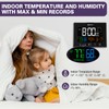 Geevon Digital Atomic Alarm Clocks for Bedrooms, Color VA Display