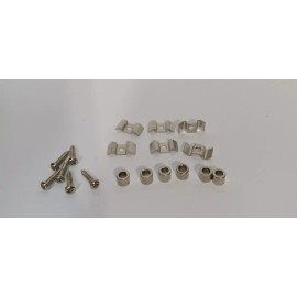Vintage Forge LOT OF 6 NICKEL COLOR STRING TREE RETAINER GUIDES FOR FENDER STRAT GUITAR