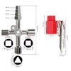 2 Pieces Universal 4-Way Control Cabinet Keys for Various Uses