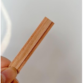 Double-Layered Wooden Candle Wicks and Stands 50 Sets 5.1 X 0.5 Inch Natural Candle Wood Wicks Wooden Wicks Wood Wicks for Candles Making,Wooden Candle Wick with Base and Stickers