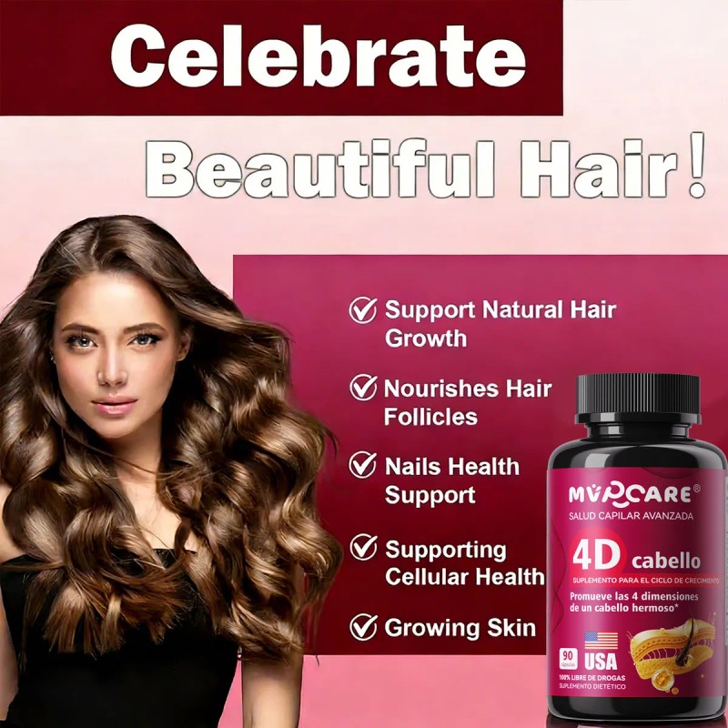 Femenino Capsulas Para Crecimiento De Cabello 90caps Sin Sabor