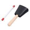 Wooden Handle Steel Cowbell Noise Maker Early Education Percussion Musical
