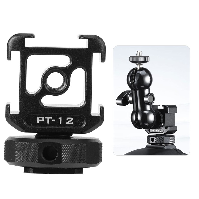 Ulanzi PT‑12 SLR Mirrorless Camera Three Heads Hot Shoe Cold