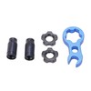 RISK 7pcs Titanium Alloy Bicycle Presta Valve Cap Strong Hardness
