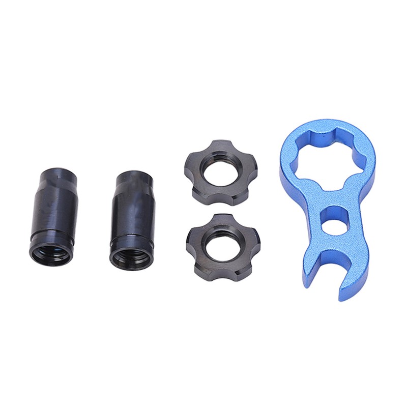 RISK 7pcs Titanium Alloy Bicycle Presta Valve Cap Strong Hardness