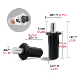 16 Pcs Spring Loaded Telescopic Pins, Cabinet Door Repair Pins Damper Replacement Pins Metal Furniture Fittings Connector Door Spring Parts