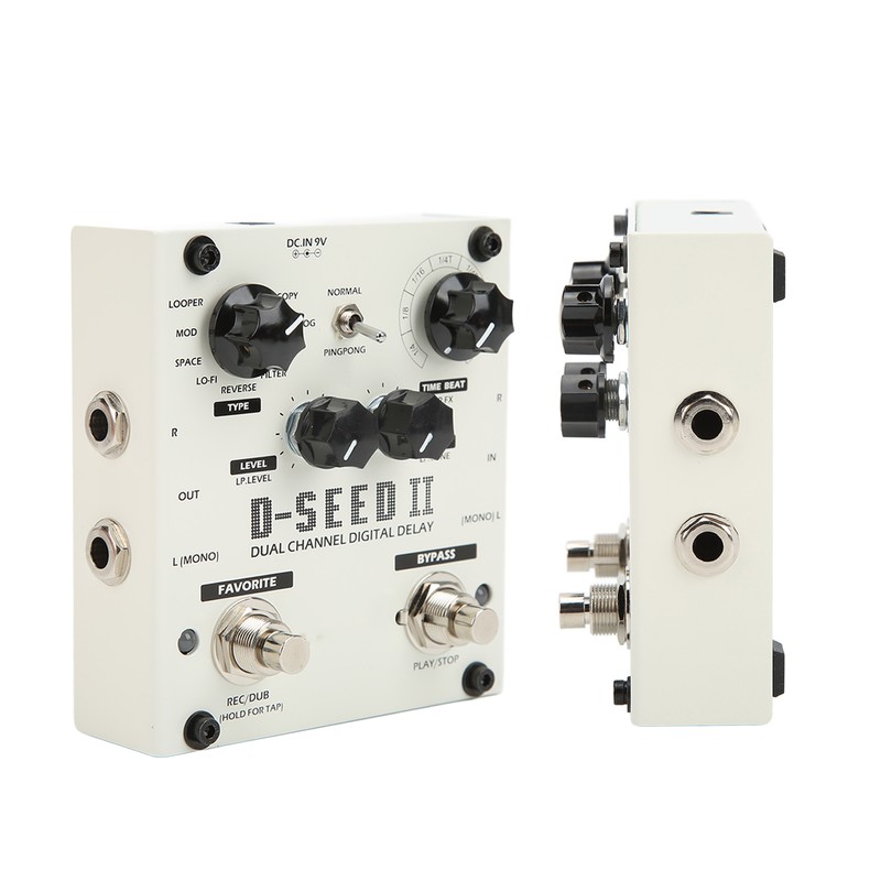 Multi Pedal Effect 2 Channel Digital Delay Stereo Looper 8