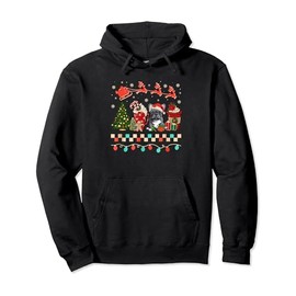 Christmas French Bulldog Dog Sweets Winter Cozy Coffee Lover Pullover Hoodie