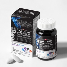 The Real Calcium Magnesium Zinc Vitamin D Max 100 tablets, 1 piece / 더리얼 칼슘 마그네슘 아연 비타민D 맥스 100정, 1개