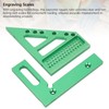 3D Carpenter's Square with Scriber, 22.5-90° Drawing Line Ruler with