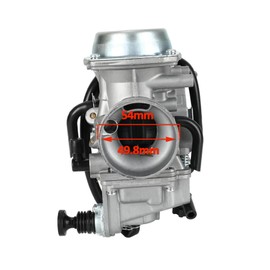 SVKZGFZ Carburetor & Throttle Cable for Honda Rancher 350 TRX350FE TRX350FM TRX350TE TRX350TM 2x4 4x4 ES 2000-2003 ATV Carb (No Heater)