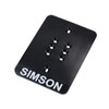 SIMSON License Plate Holder - Carrier Plate for Foil Number