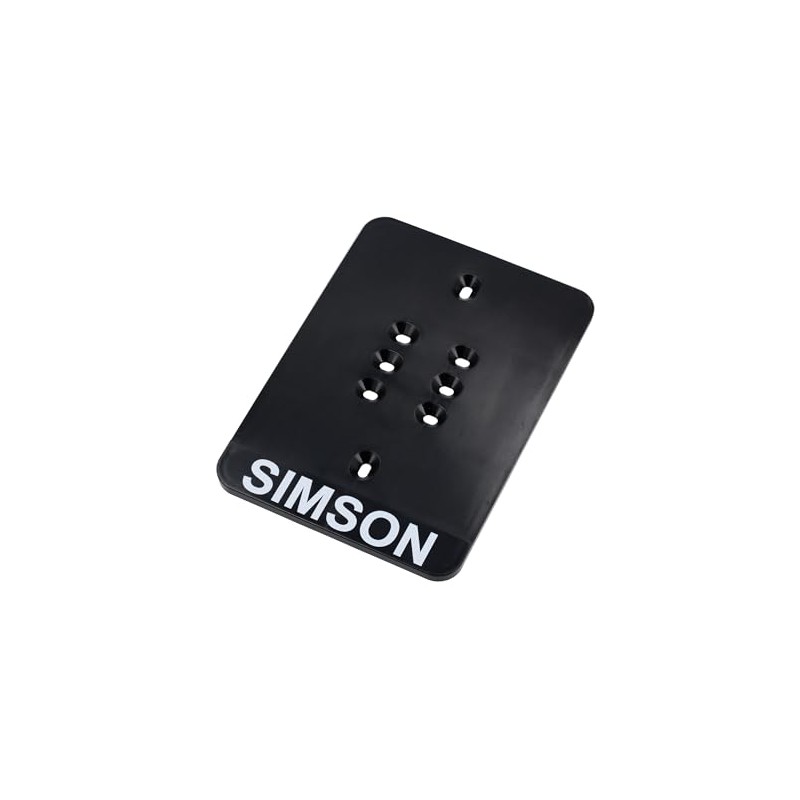 SIMSON License Plate Holder - Carrier Plate for Foil Number