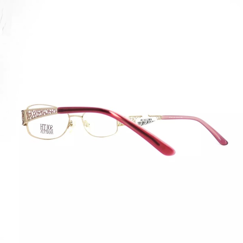 South Hampton SH 907 RO Eyeglasses Frames Pink Rectangular Full