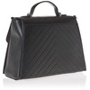 Karl Lagerfeld Paris Charlotte Satchel, BLK/Silver