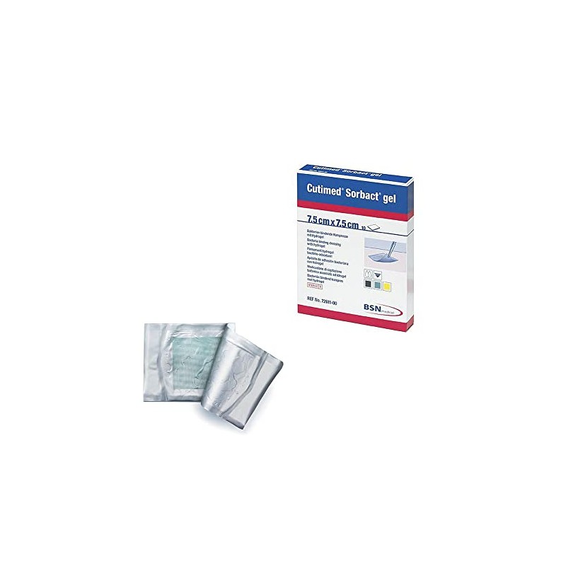 Cutimed Sorbact Hydrogel Square Dressing, 7.5 x 7.5 cm