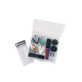 Unicorn Mens Maestro Dart Flights, Black/White/Blue/Red/Green/Silver