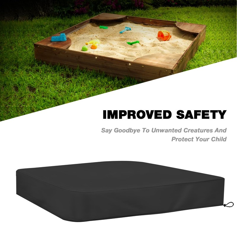 Hoypeyfiy Sandbox Cover - Large Kids Sandbox Protective Cover with