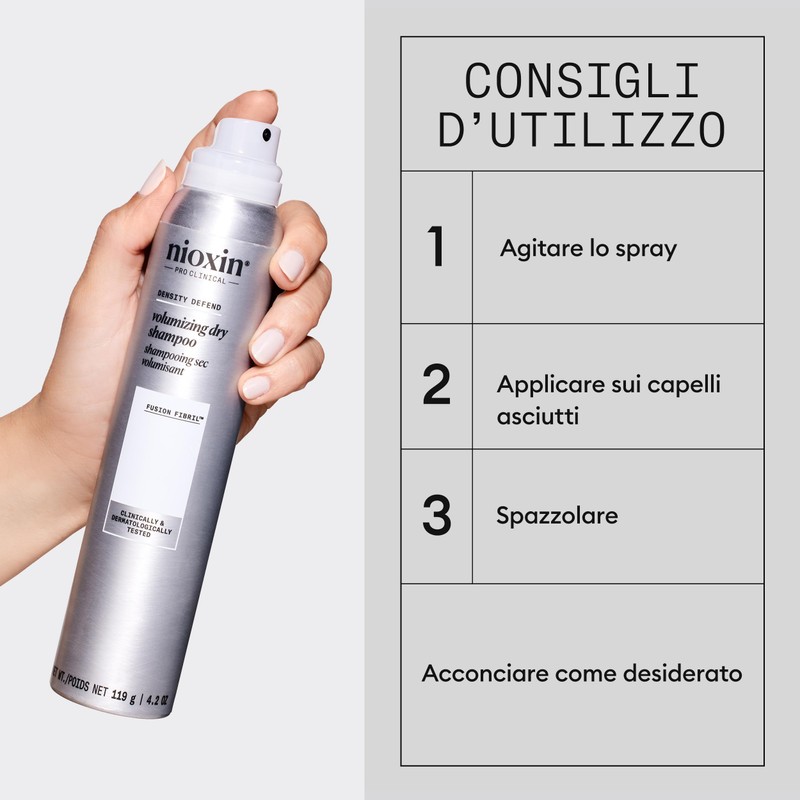 Nioxin Styling Density Defend Instant Fullness 180ml - Volumengebendes Trockenshampoo