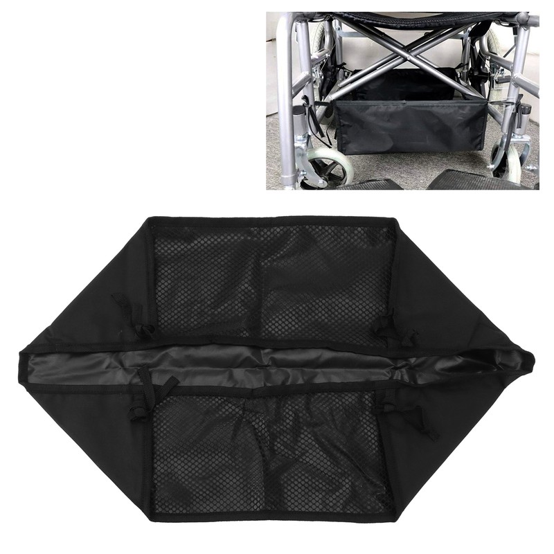 Wheelchair Underneath Bag 600D Oxford Cloth Movable Under Seat Basket