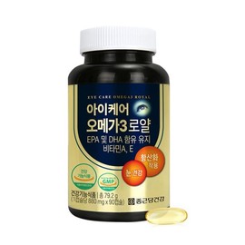 Jonggeundang Health 종근당건강 비타민A 비타민E 아이케어 오메가3 로얄 90정 1병 (3개월분) Jongkundang Health Vitamin A Vitamin E Eye Care Omega 3 Royal 90 Tablets 1 Bottle (3-Month Supply)