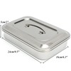 Stainless Steel Instrument Tray Organizer Holder with Lid & Handle