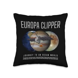 Europa Clipper USA Space Program Throw Pillow